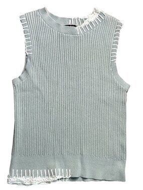 Alp N Rock Taylor Tank Sweater ANR+ vest light gray blue size S small